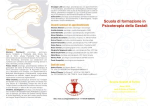 Scuola di Specializzazione in Psicoterapia della Gestalt – Sede di Firenze
