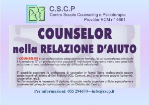 Corsi: “Counselor nella Relazione d’Aiuto”